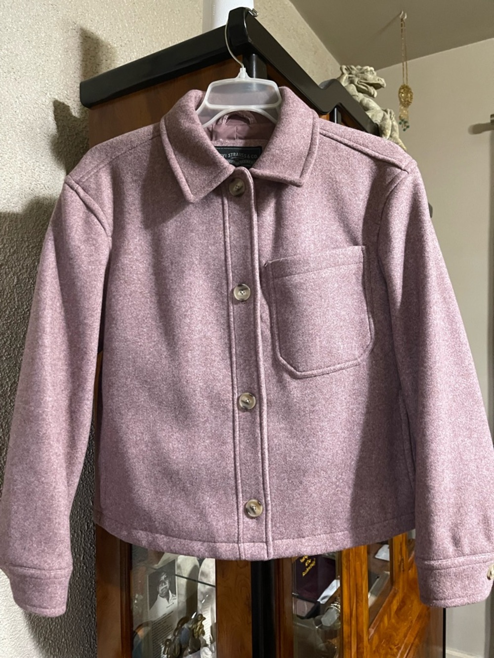 Levi’s Women’s Button Front Shorty Shirt Jacket Size Small